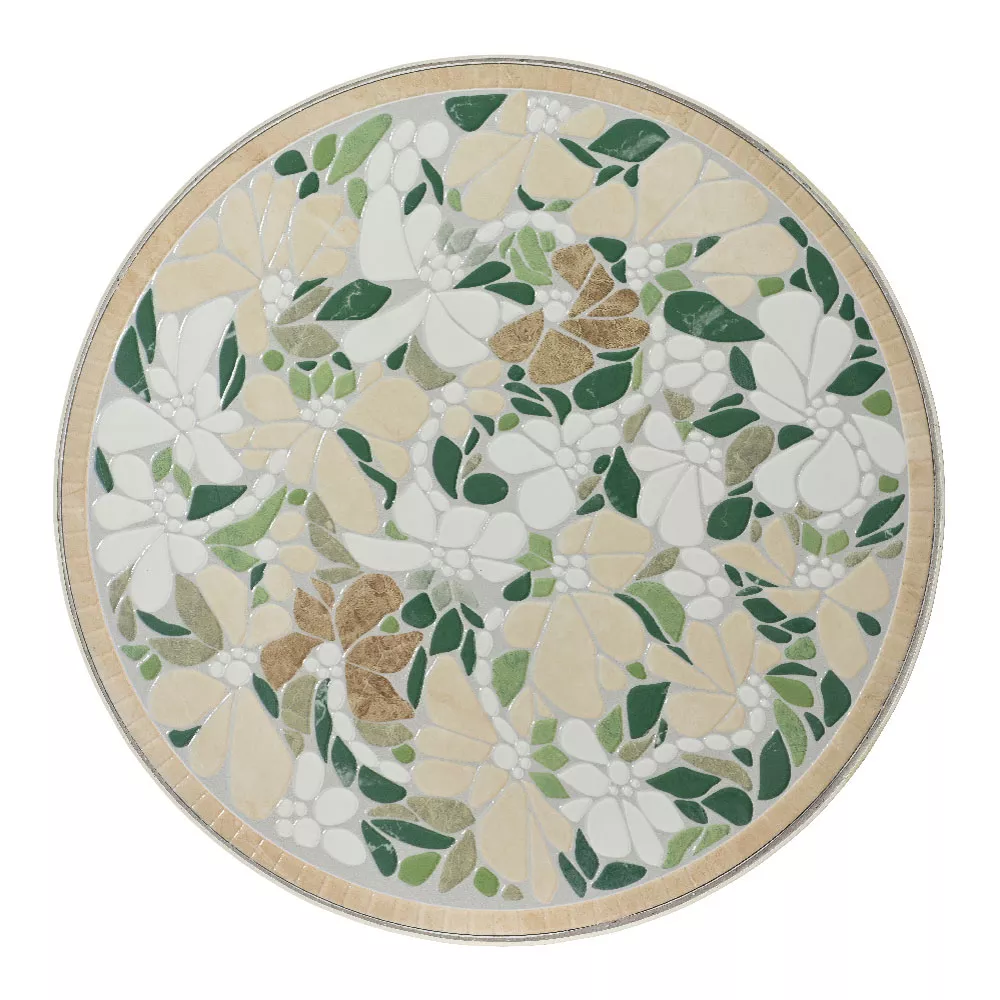 1 Geneva chaise de bistrot mosaique L39.00-W50.00-H93.00cm cream