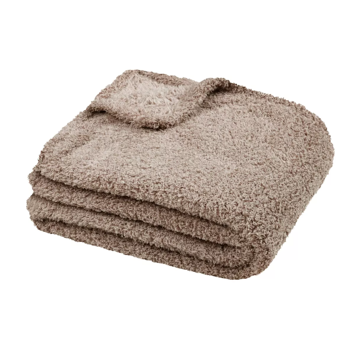 Plaid doux (180 x 220 cm) Montreal Taupe clair