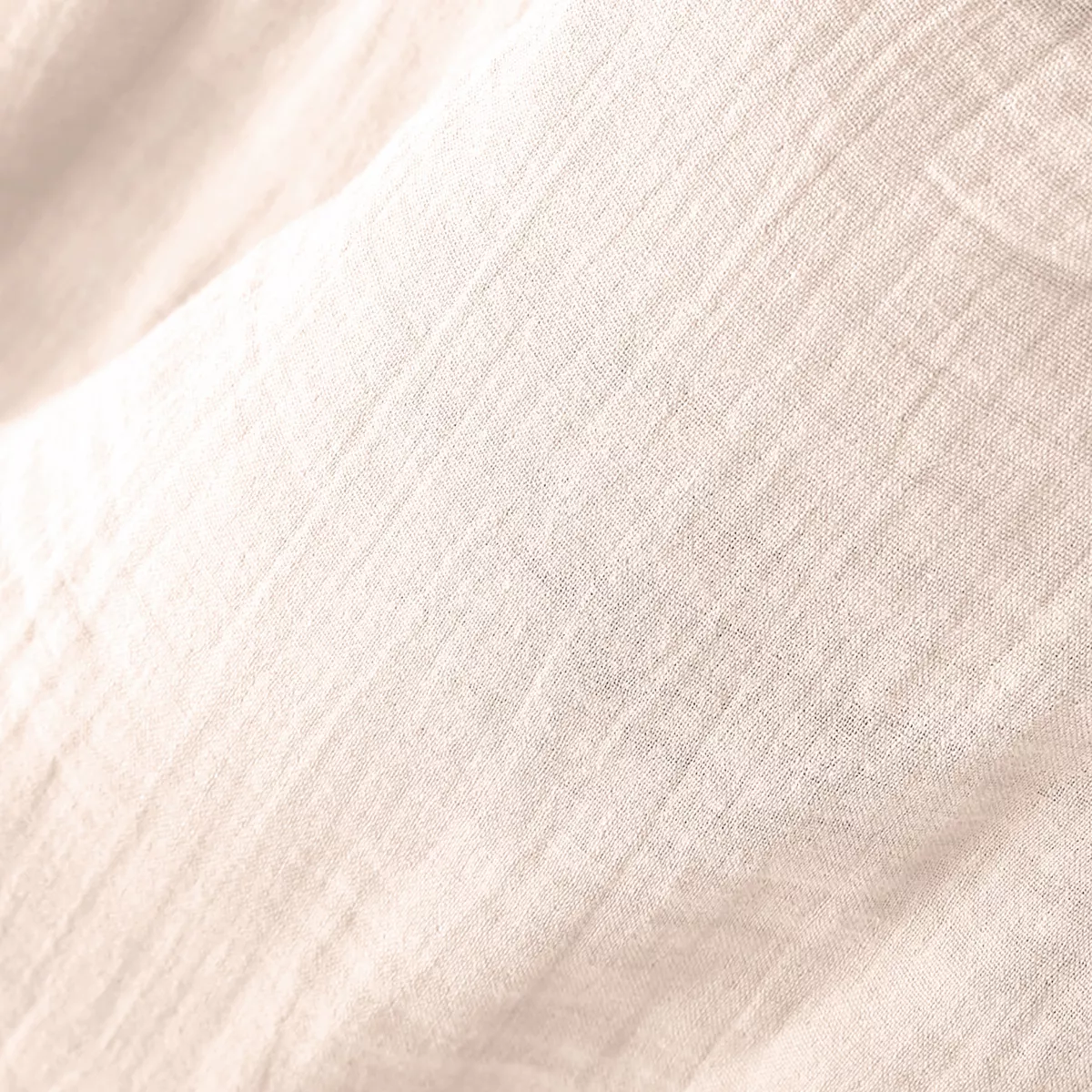 Coussin de sol gaze de coton (50 x 50 cm) Gaïa Rose poudré
