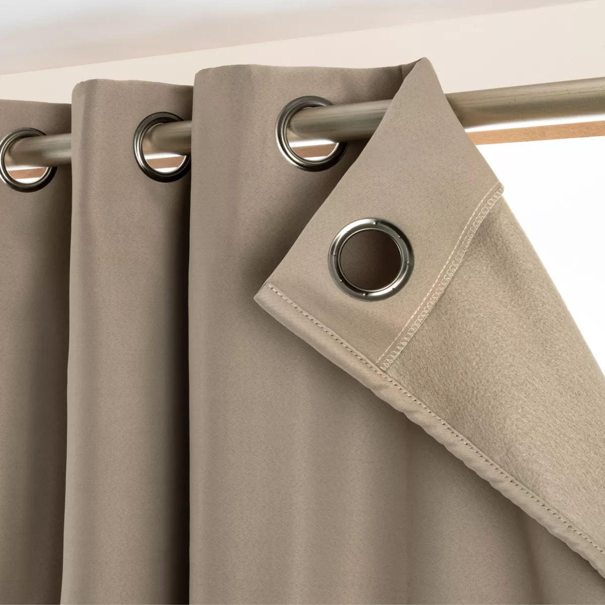 Tenda oscurante termica (140 x 240 cm) Calore Tortora