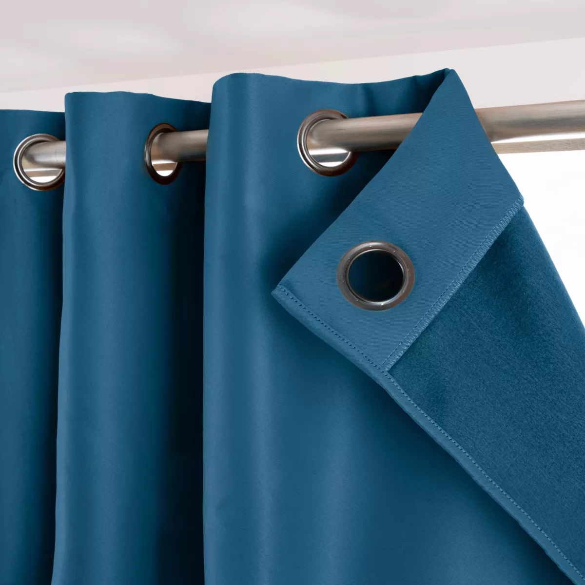 Rideau obscurcissant thermique (280 x 260 cm) Calore Bleu pétrole