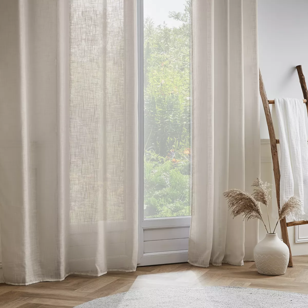 Voilage œillets effet lin (140 x 280 cm) Robin Beige