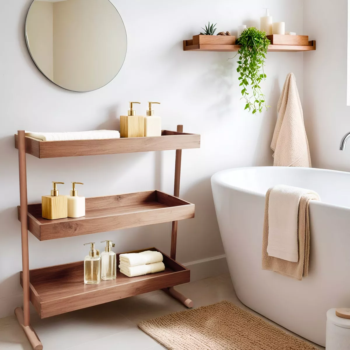 Estante 3 niveles madera de pino (A70 cm) Nordica