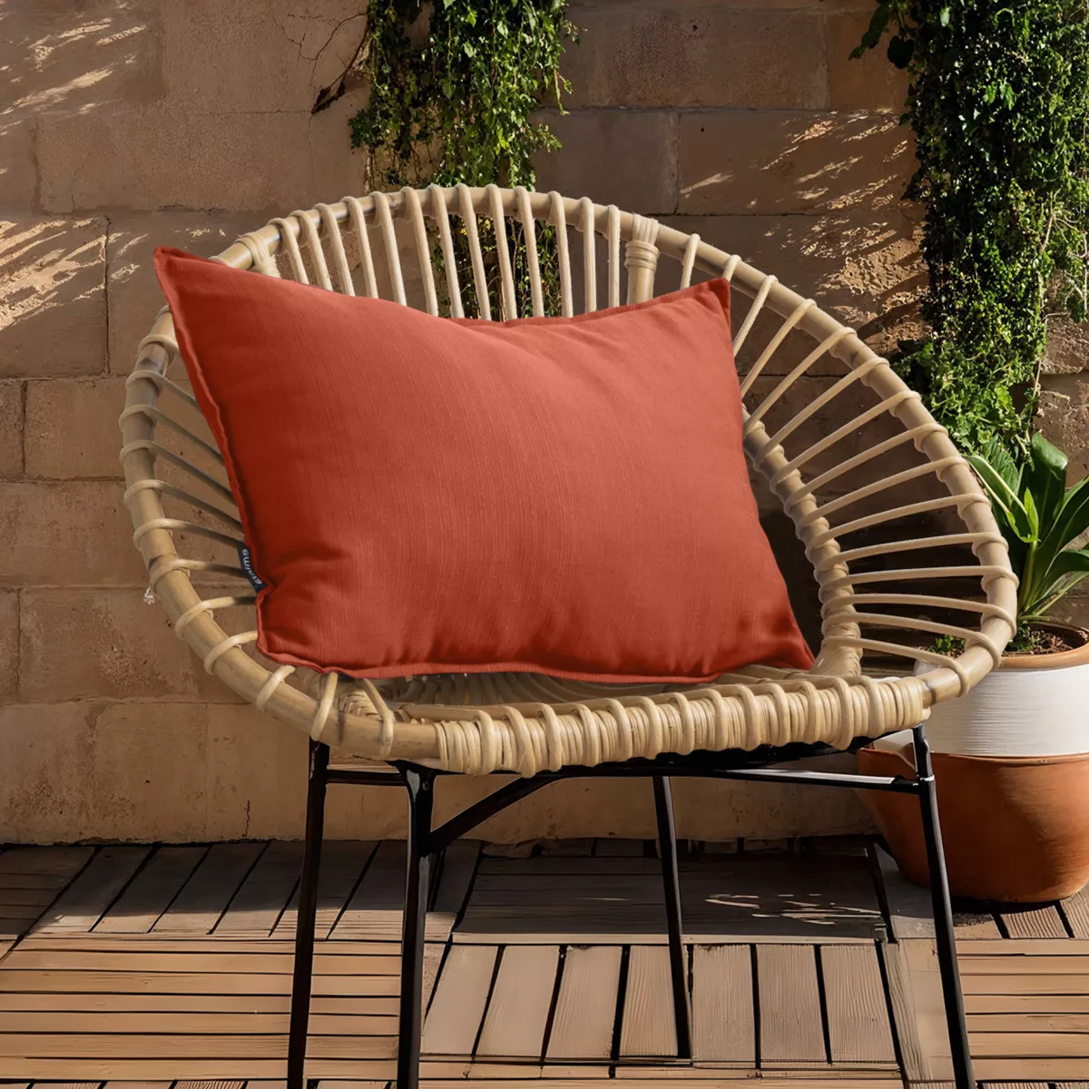 Coussin extérieur rectangulaire (40 x 60 cm) Sunset Terracotta