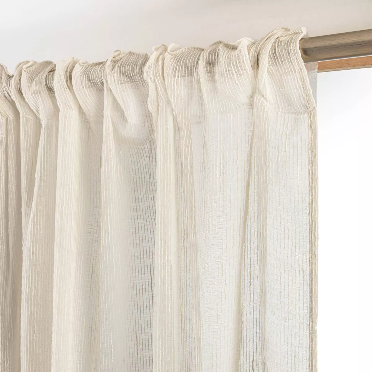 Visillo con cinta fruncida (280 x 240 cm) Raphaël Beige