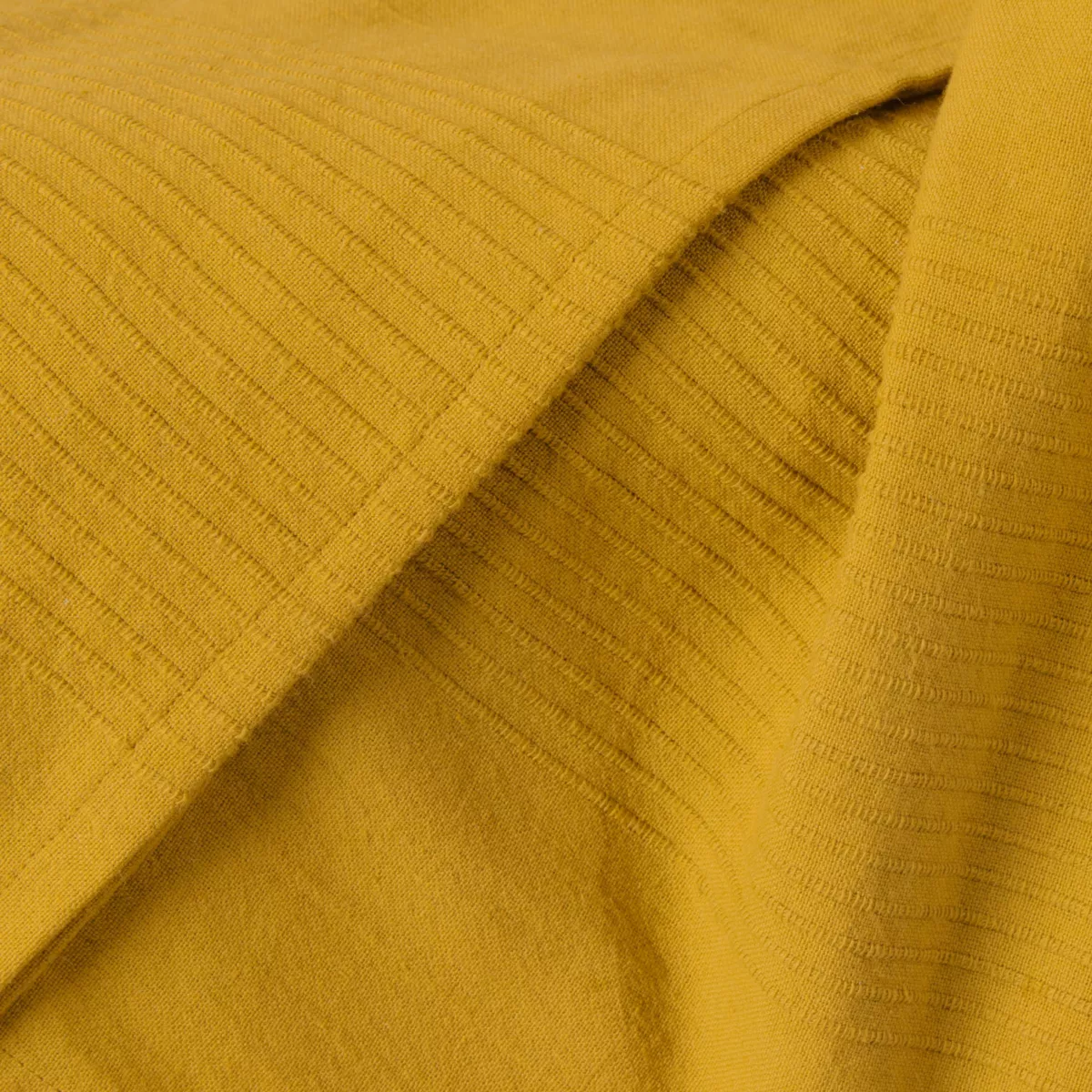 Tagesdecke Baumwolle gewebt (220 x 250 cm) Léa Safrangelb