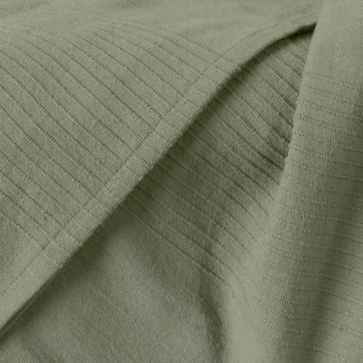 Tagesdecke Baumwolle gewebt (180 x 220 cm) Léa Rosmaringrün