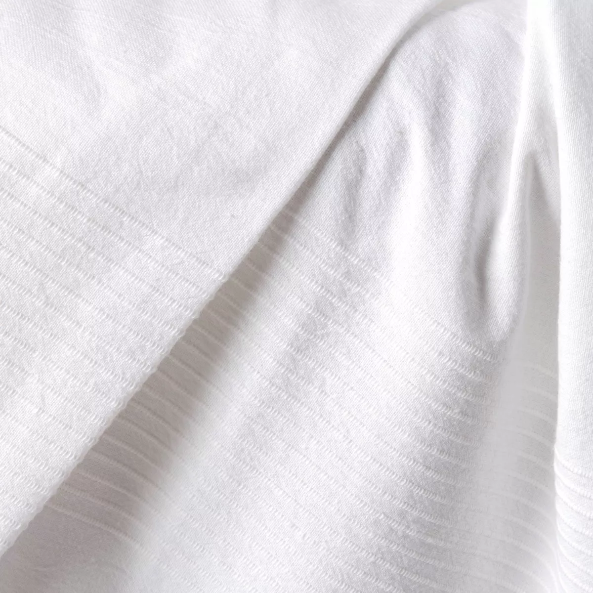 Jeté de lit coton tissé (130 x 160 cm) Léa Blanc