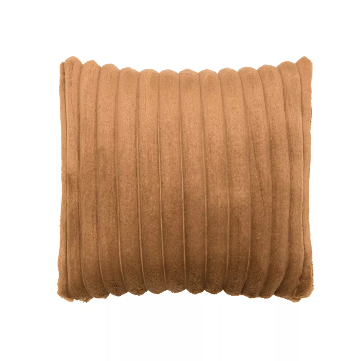 Housse de coussin carrée flanelle (40 x 40 cm) Dune Camel