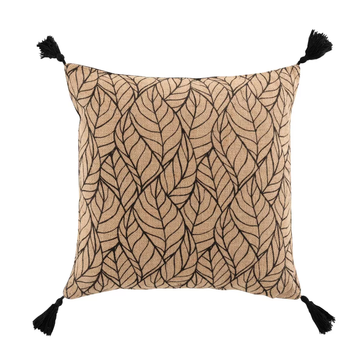 Coussin carré (40 cm) Kalinda Noir 2