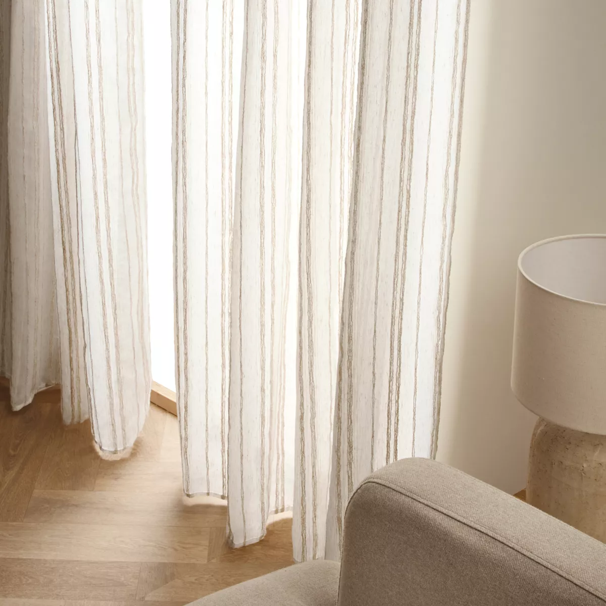 Visillo con ojales (140 x 240 cm) Théo Beige