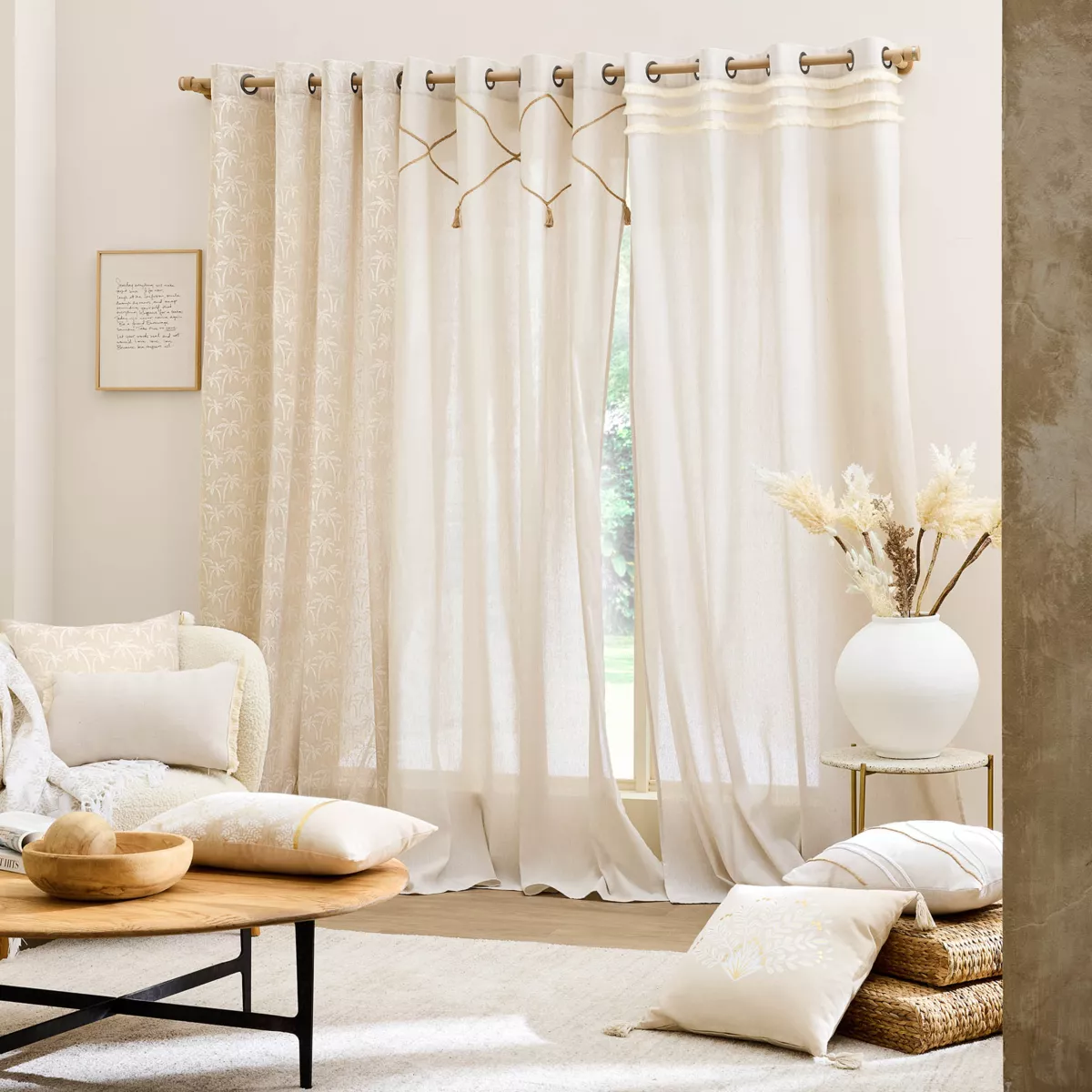 Tenda policotone (140 x 240 cm) Lacia Beige
