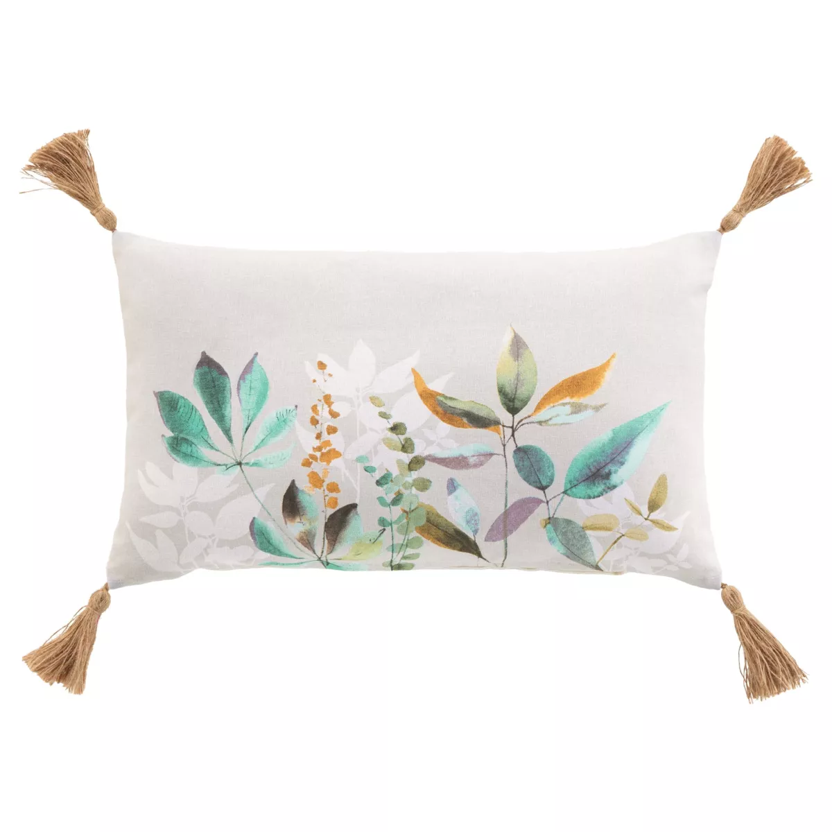 Cojín rectangular de tela de algodón (30 x 50 cm) Dilaris Multicolor