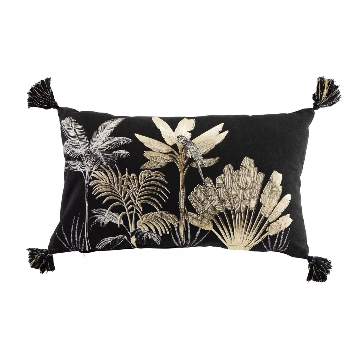 Coussin DŽhoussable (30 x 50 cm) Karaba, Coton ImprimŽ MŽtallisŽ