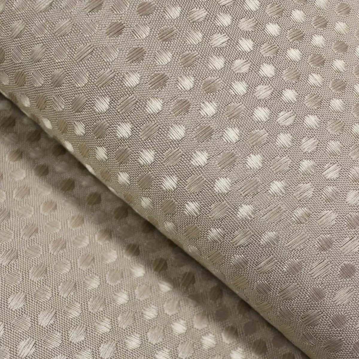 Cortina de ducha con efecto tejido y anillos (180 x 200 cm) Cuarzo Topo