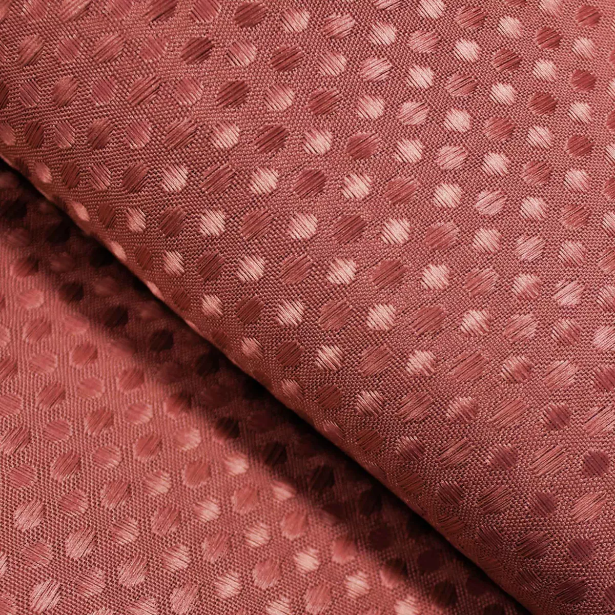 Tenda da doccia con effetto tessuto ad anelli (180 x 200 cm) Quarzo Terracotta