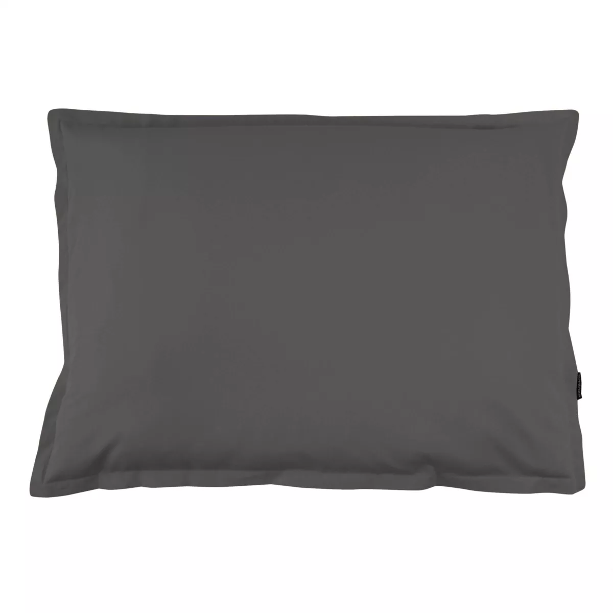 Funda de almohada rectangular de percal de algodÃ³n (80 cm) Cali Gris antracita