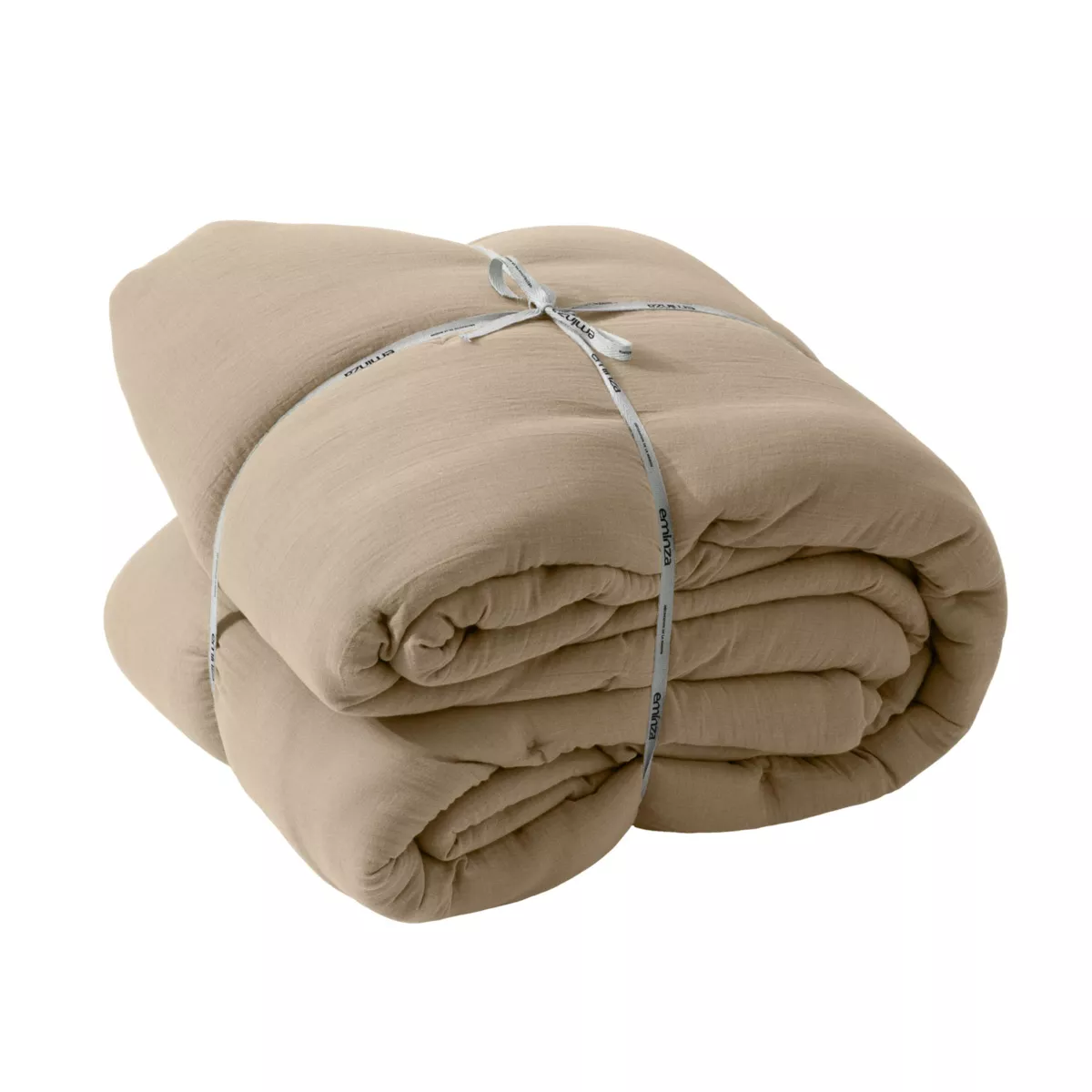 Musselin-Tagesdecke (180 x 240 cm) Gaïa Hellbraun