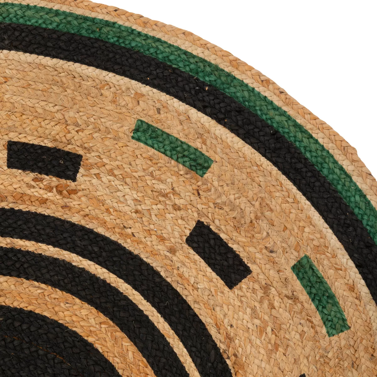 Runder Wohnzimmerteppich Jute (120 cm) Mala Beige