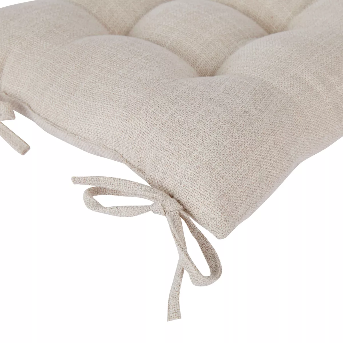 Cuscino per sedia quadrato (38 x 38 cm) Clem Beige lino