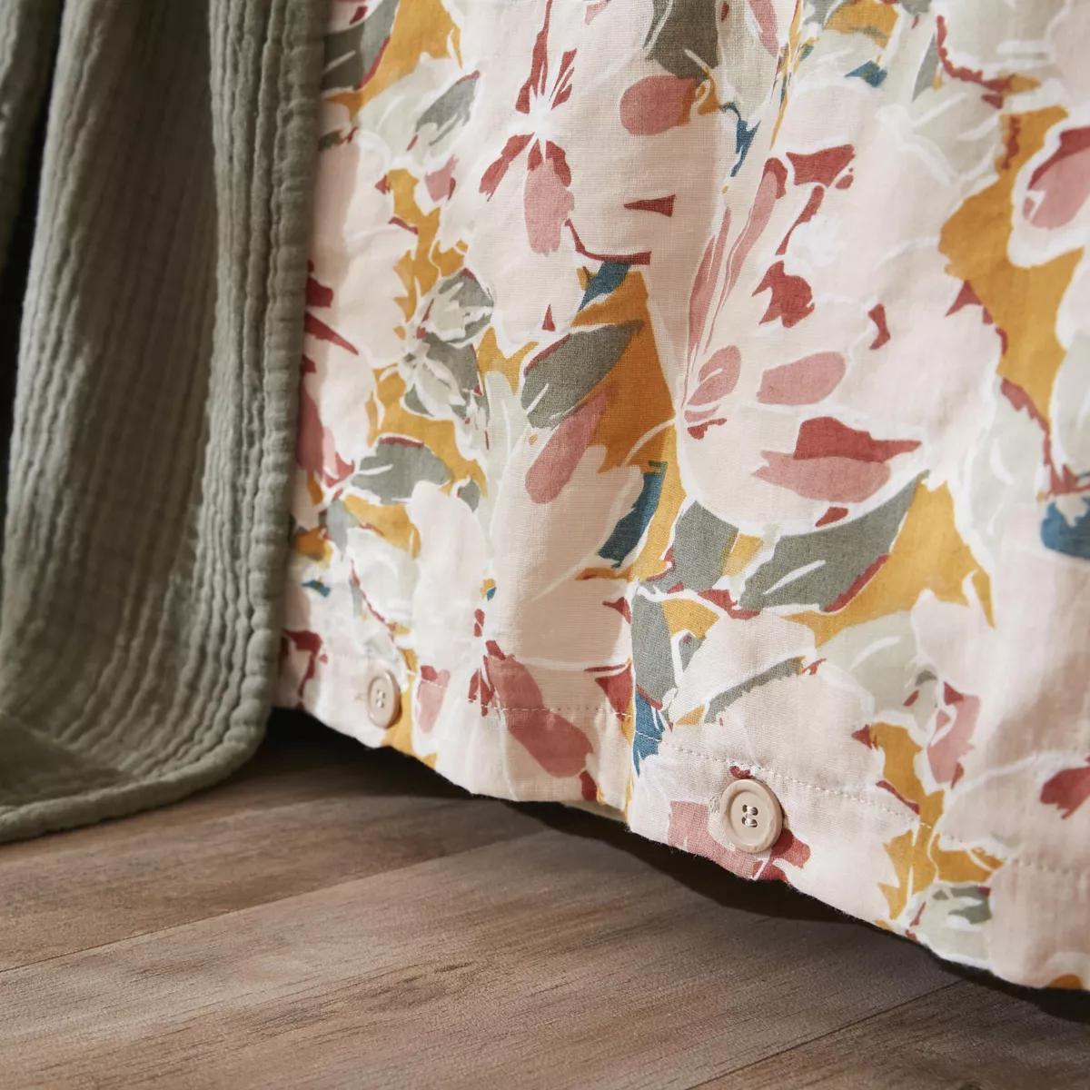 Funda nórdica de gasa de algodón (140 x 200 cm) April Multicolor