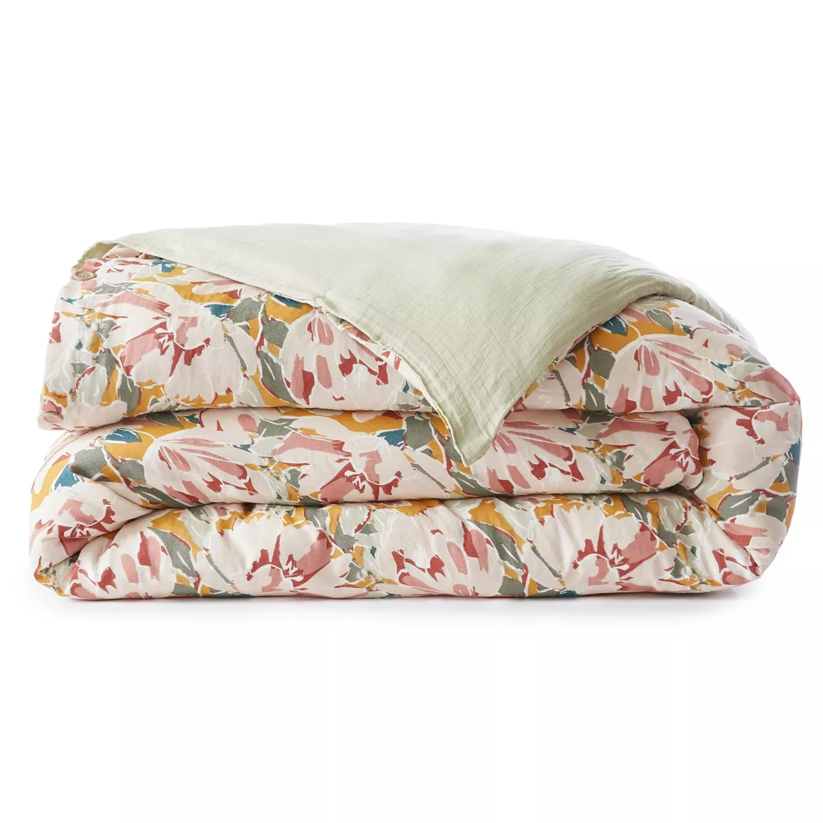 Funda nórdica de gasa de algodón (200 x 200 cm) April Multicolor