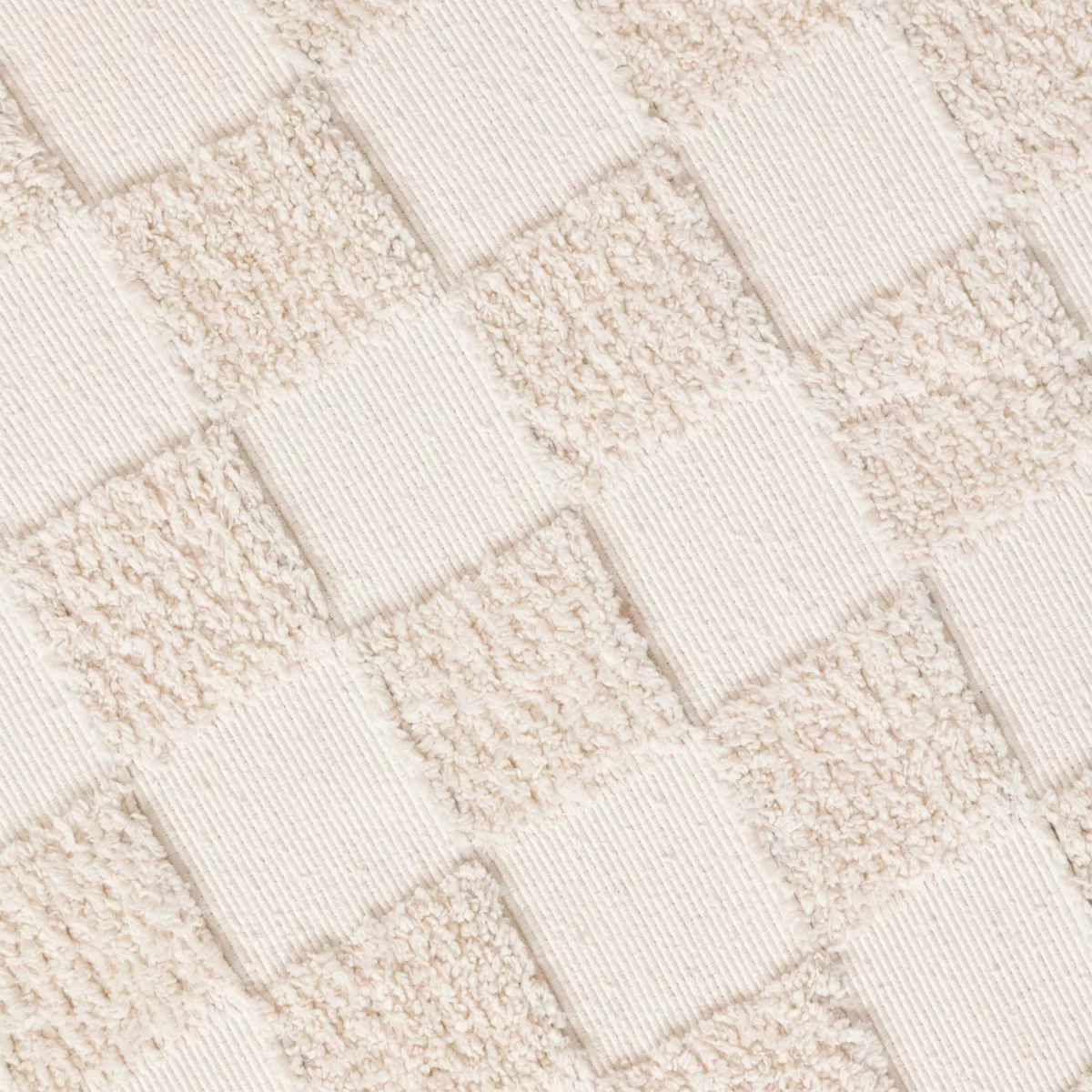 POUF PLI ROND TUFTE PASTI BLC D. 38 x H. 38,01 cm