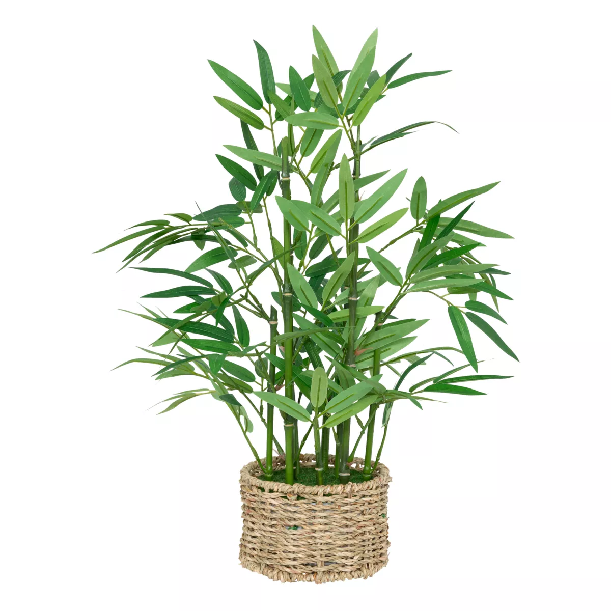 Planta artificial en maceta trenzada (H46 cm) Bambú Ly