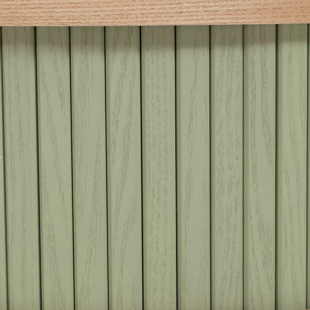 Nachttisch rund aus Holz (H54 cm) Nysos Mintgrün