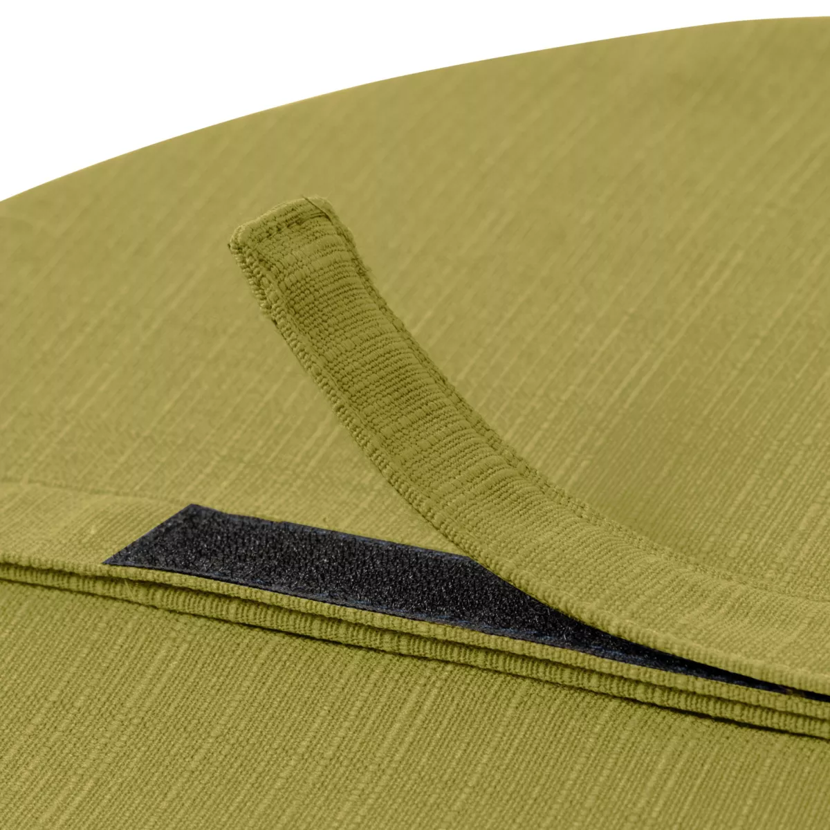 EM - Assise matelassŽe ronde dŽhoussable ¯ 40 cm Polyester uni SUNSET Vert olive