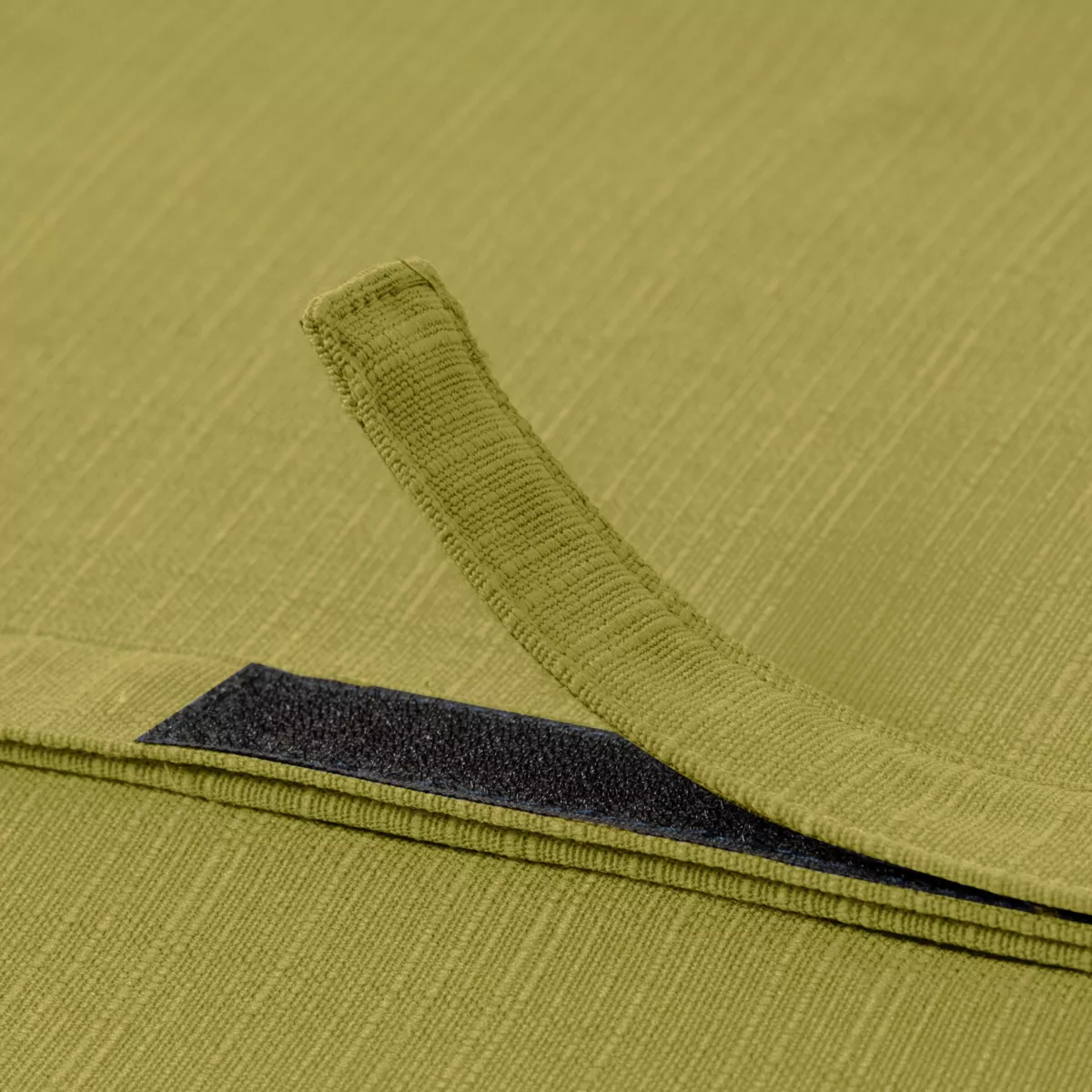 EM - Assise matelassŽe carrŽe dŽhoussable 40 x 40 cm Polyester uni SUNSET Vert olive