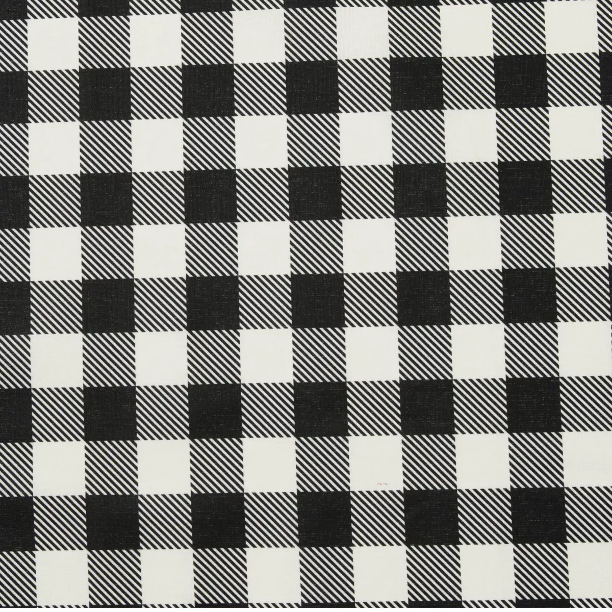 Rechthoekig gecoat katoenen tafelkleed (150 x 250 cm) Vichy Zwart