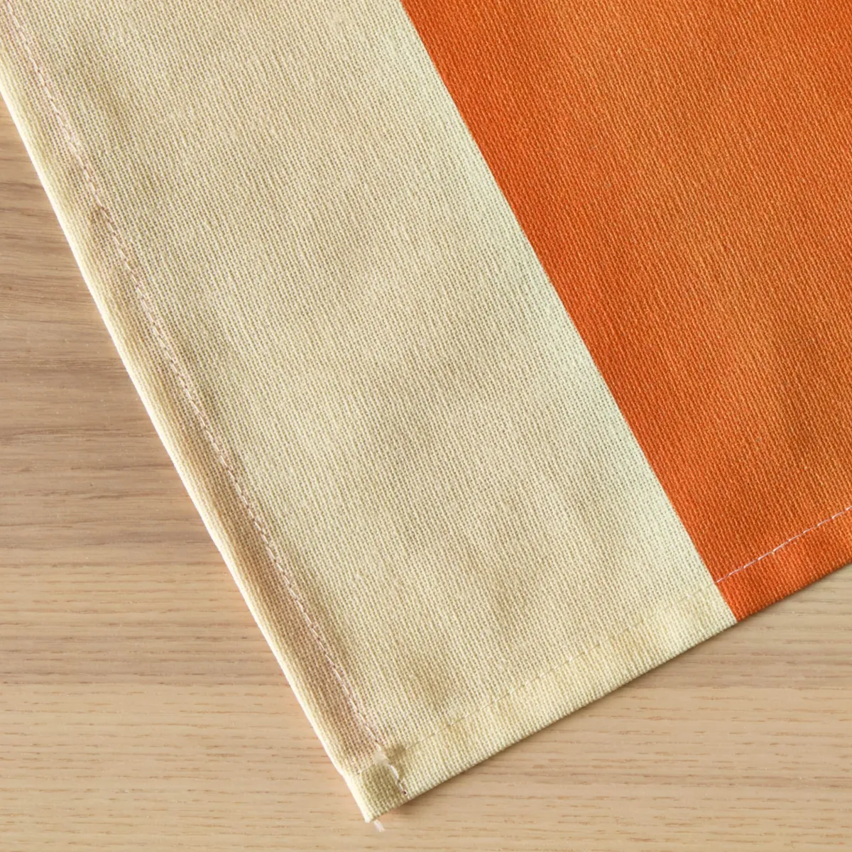 Rechthoekig gecoat katoenen tafelkleed (150 x 250 cm) Clementine Oranje