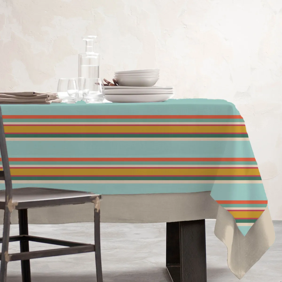 EM - Nappe en coton enduit 150 x 250 cm CERVIONE