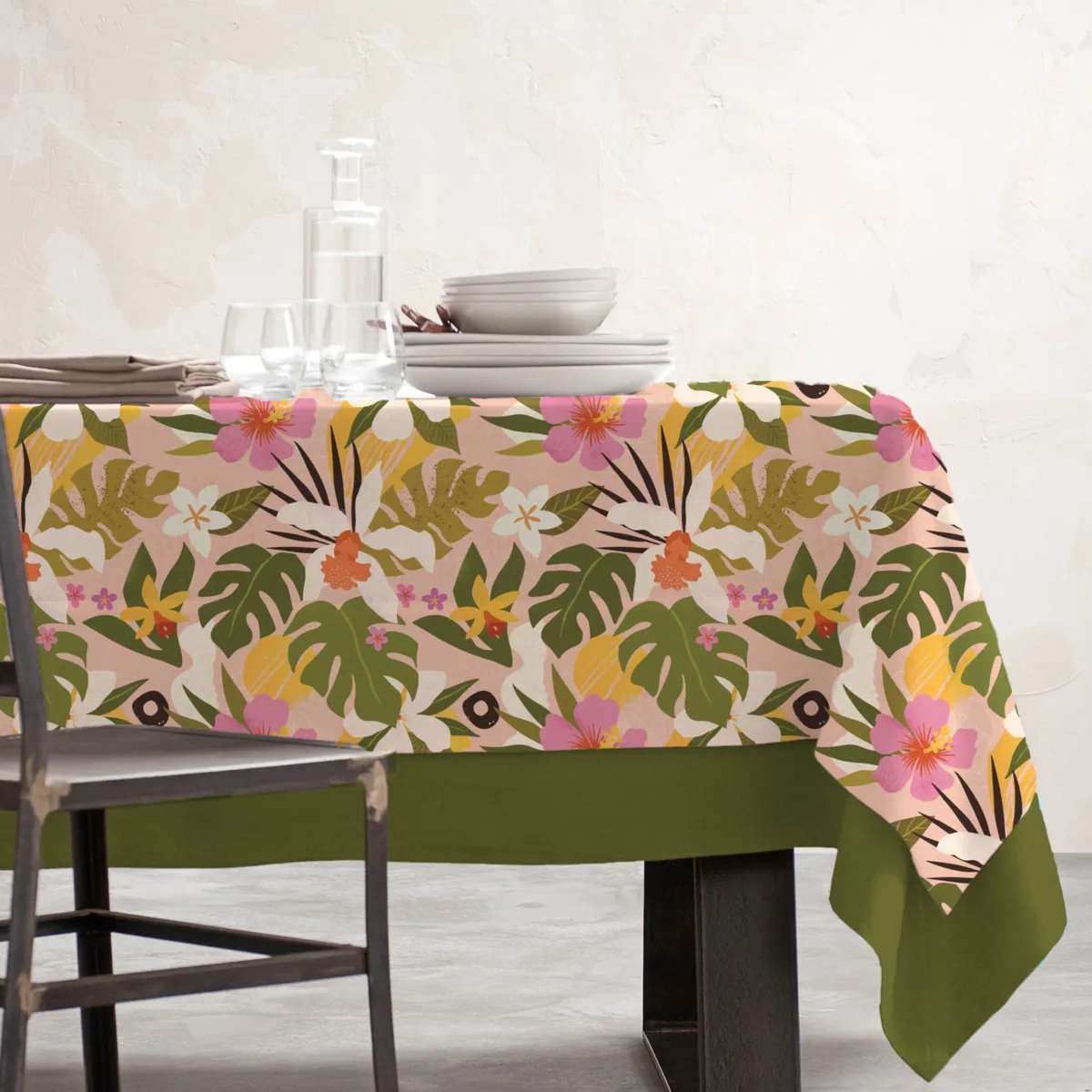 EM - Nappe en coton enduit 150 x 350 cm RIO