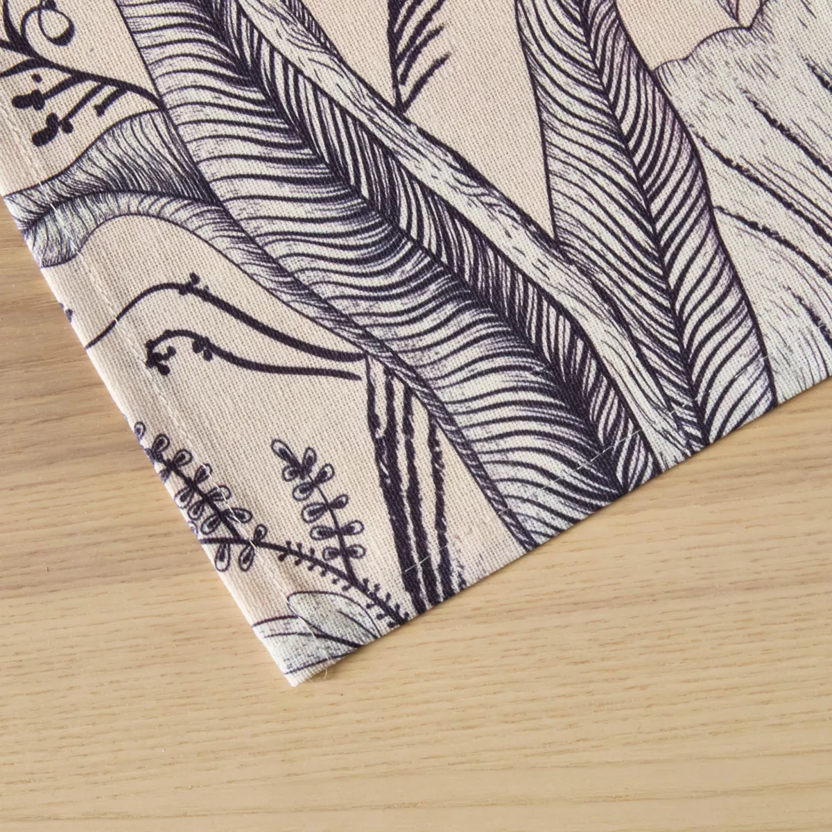 Tischdecke rechteckig Baumwolle beschichtet (150 x 250 cm) Colibri Grau