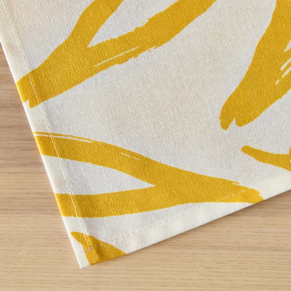 EM - Nappe en coton enduit 150 x 250 cm GALICE moutarde