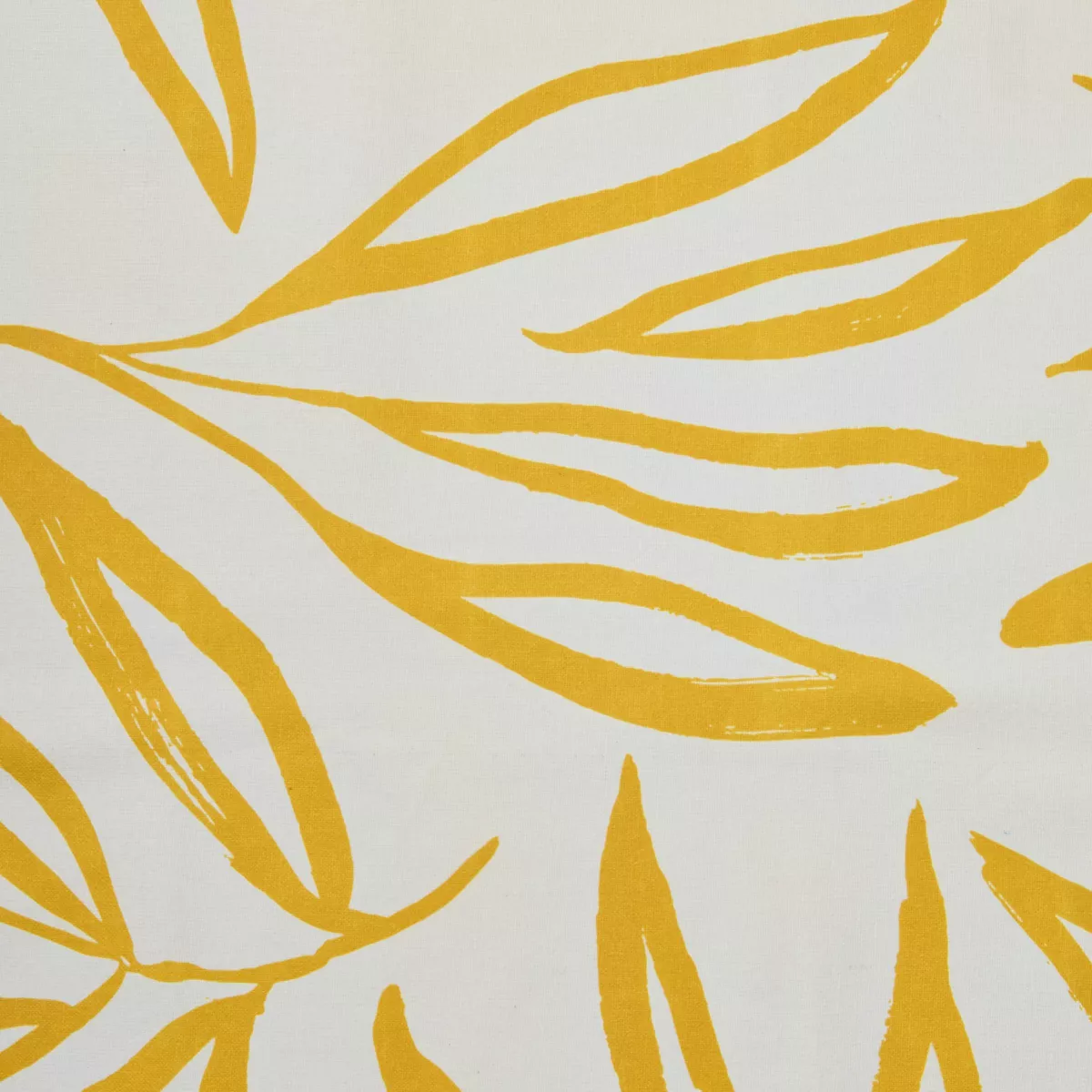 Rechthoekig gecoat katoenen tafelkleed (150 x 250 cm) Galice Mosterdgeel