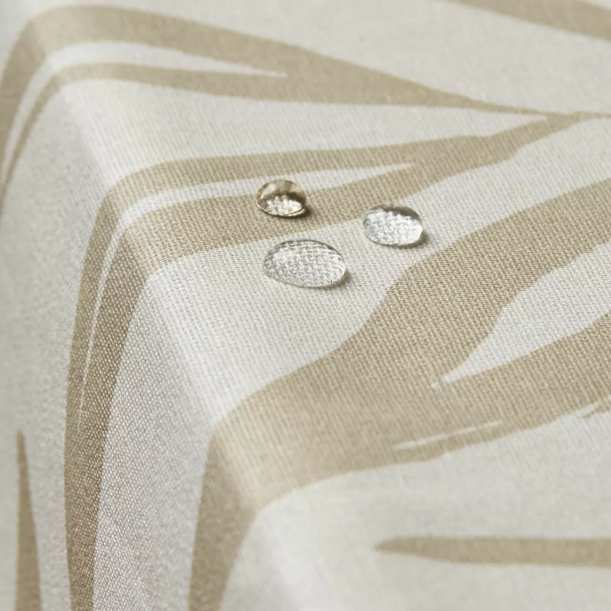 Rechthoekig gecoat katoenen tafelkleed (150 x 250 cm) Galice Beige