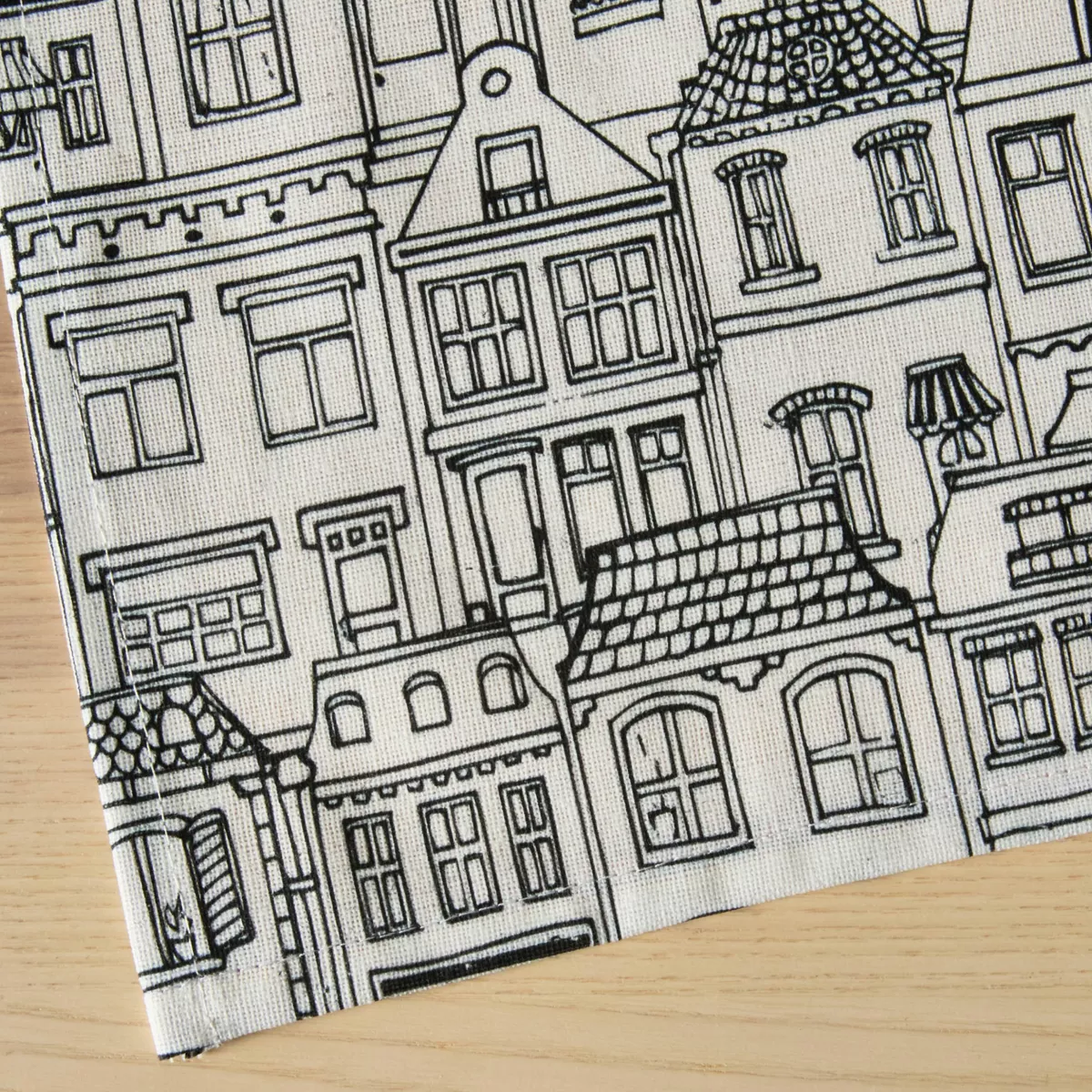 Tischdecke rechteckig Baumwolle beschichtet (150 x 250 cm) Home Grau