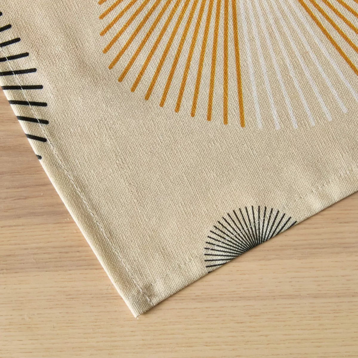 Tischdecke rechteckig Baumwolle beschichtet (150 x 250 cm) Manhattan Beige