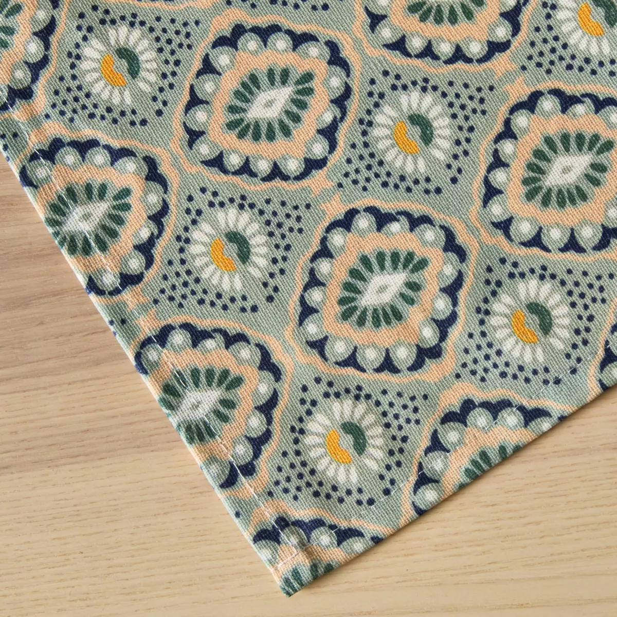 Rechthoekig gecoat katoenen tafelkleed (150 x 250 cm) Palermo Groen