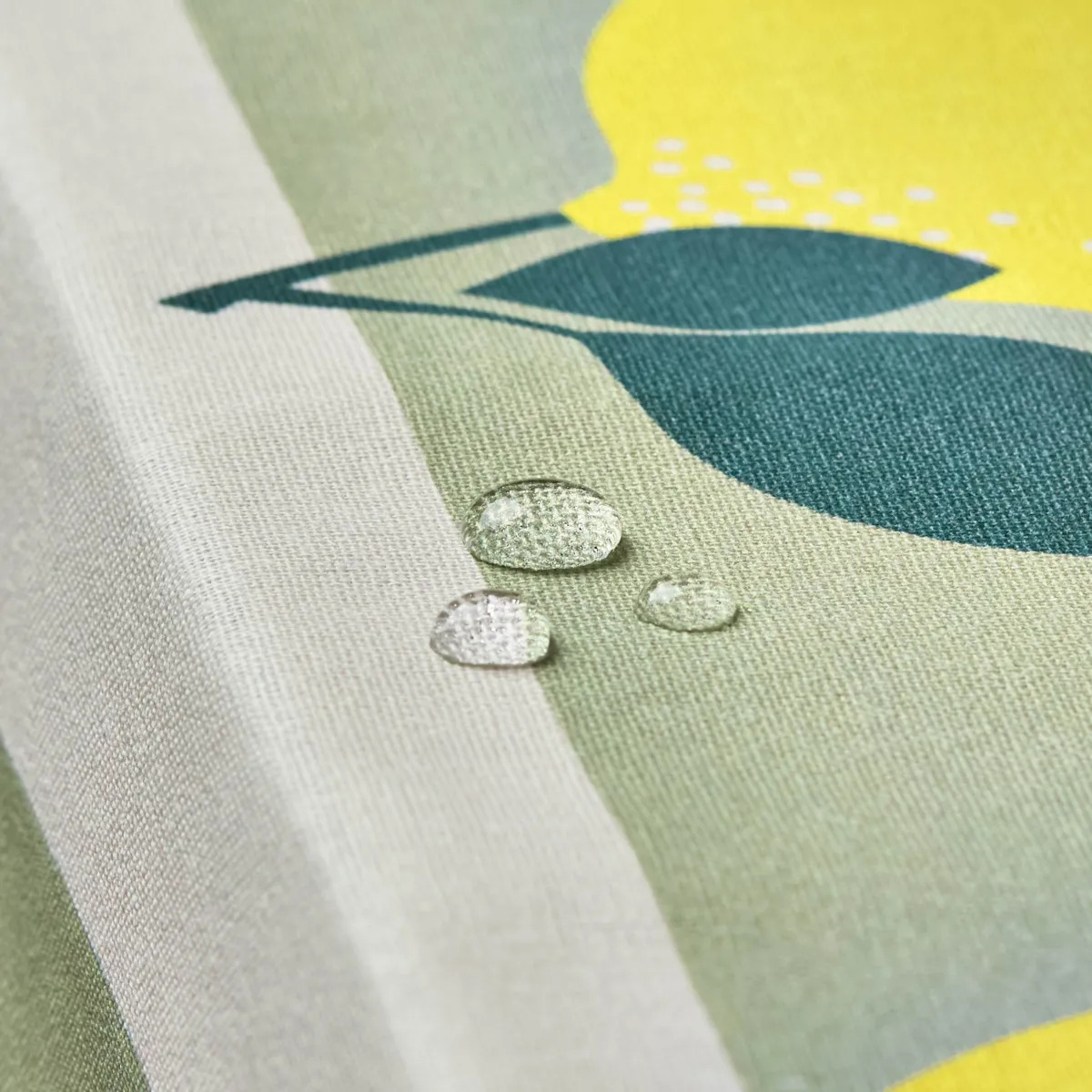 Rechthoekig gecoat katoenen tafelkleed (150 x 350 cm) Antibes Groen