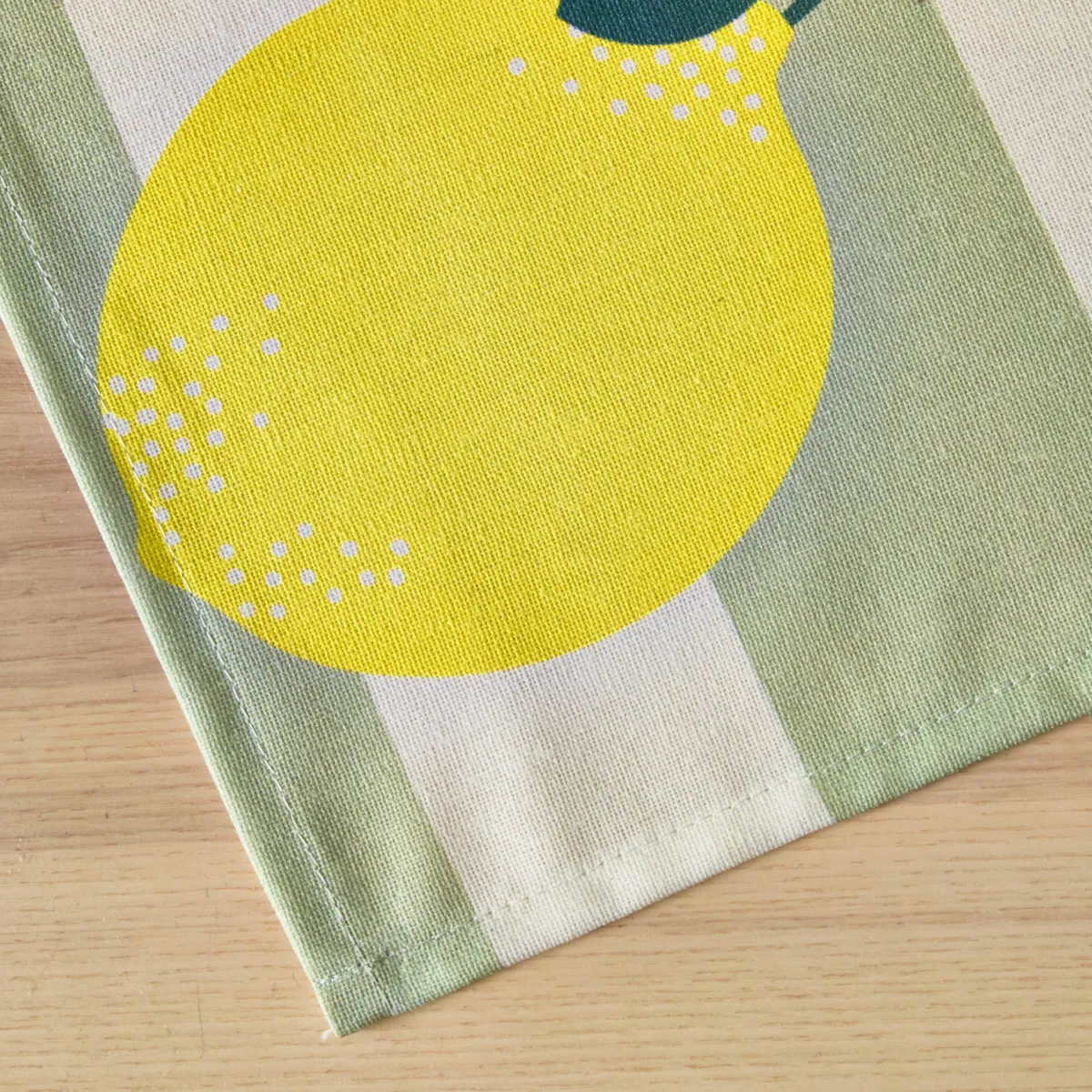 Rechthoekig gecoat katoenen tafelkleed (150 x 350 cm) Antibes Groen