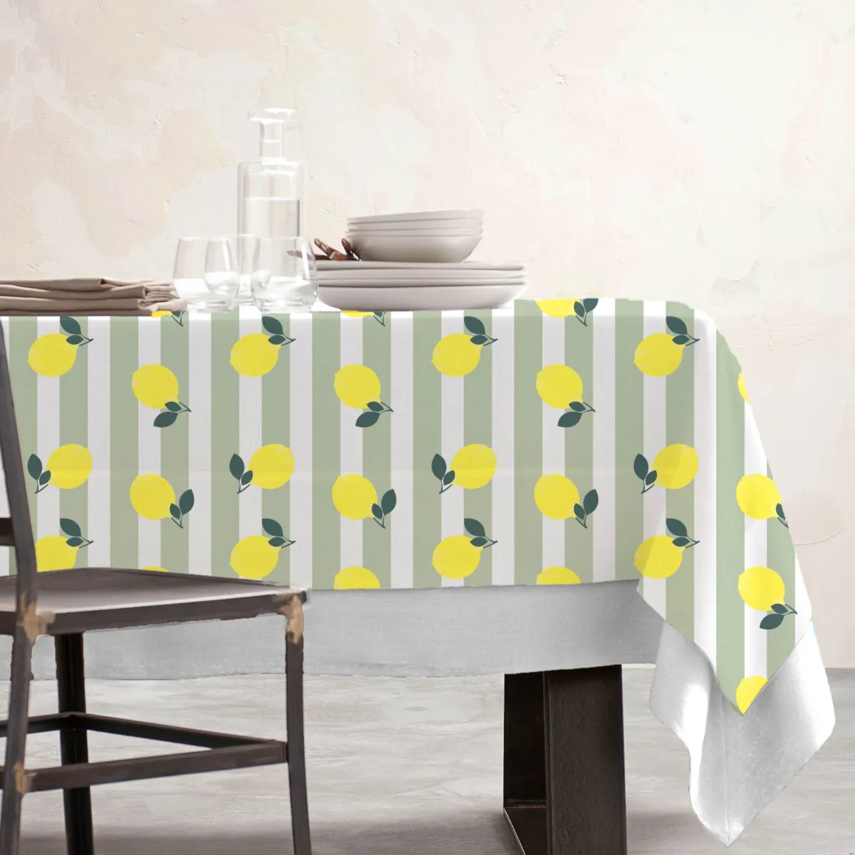 EM - Nappe en coton enduit 150 x 350 cm ANTIBES