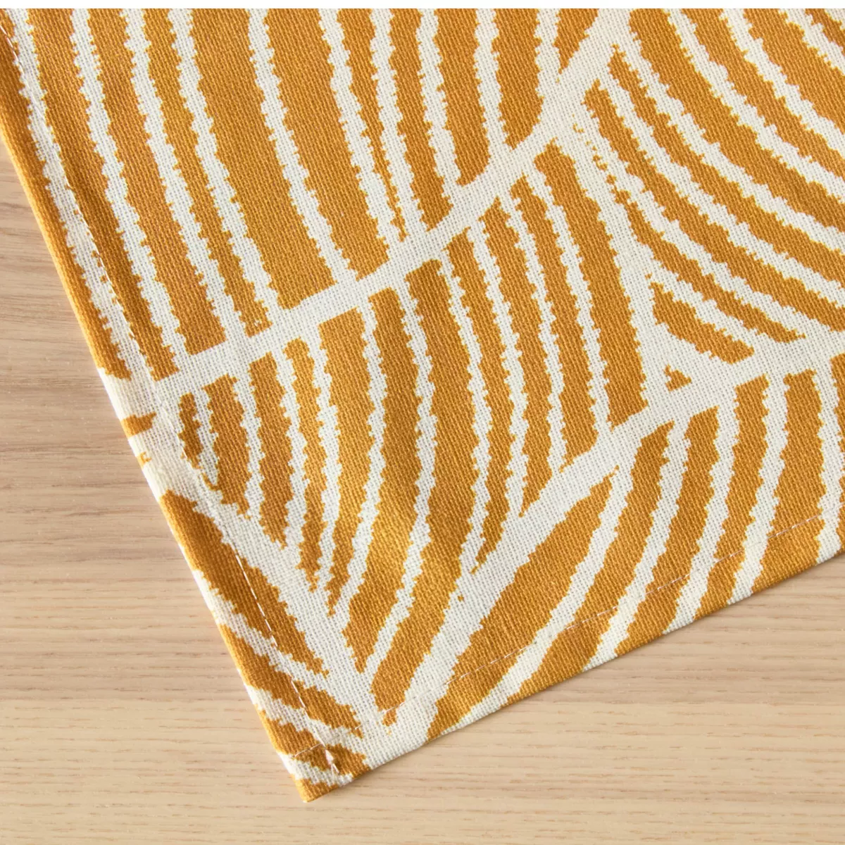 Tischdecke rechteckig Baumwolle beschichtet (150 x 350 cm) Sarah Honiggelb