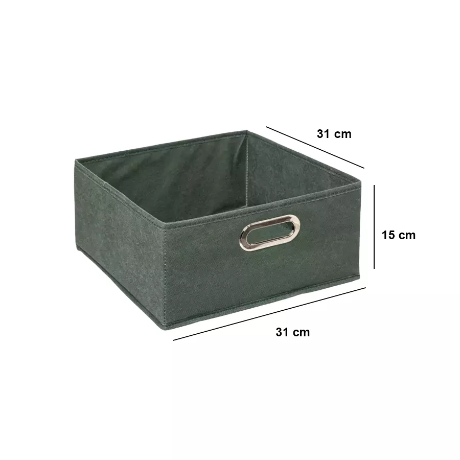 Contenitore portaoggetti (31 x 15 cm) Helena Verde cachi