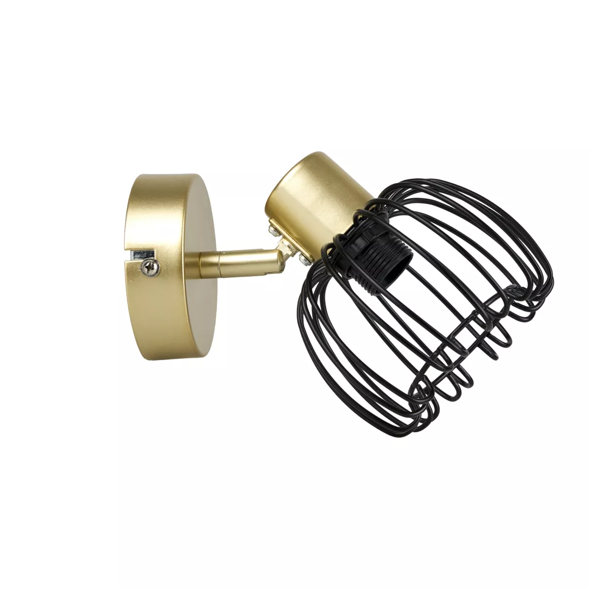 Wandspot Metall verstellbar (15 x 14 cm) Loft Gold