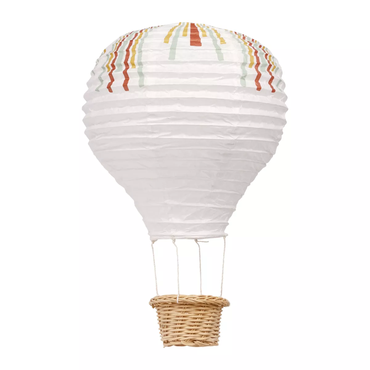 Suspension montgolfière enfant papier (H40 cm) Serpentin Multicolore