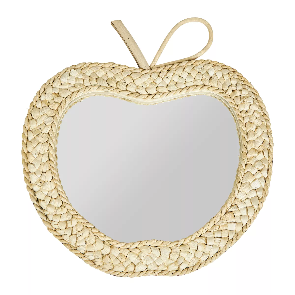 Miroir Corde TressŽe Pomme - Dim : 30x1,5xH32cm